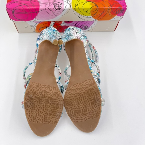 Amelia Grace Open Toe Multi Color Sandals - Picture 9 of 10